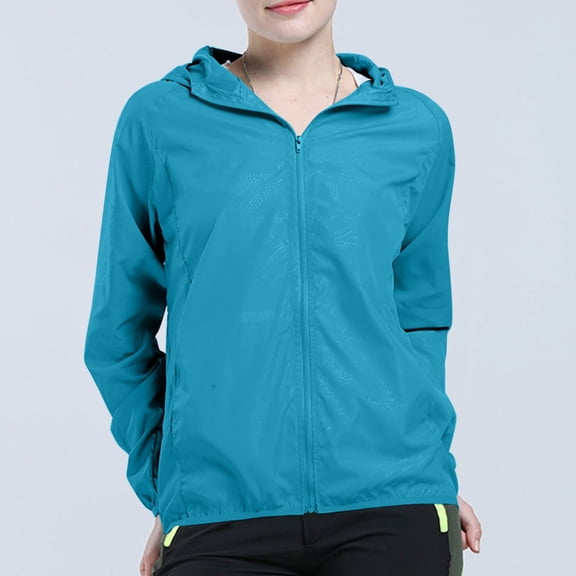 Women Men Windproof Jacket Outdoor Sports Dry Windbreaker Coat Tops Lightweight Long Sleeve Anoraks for Hiking Running