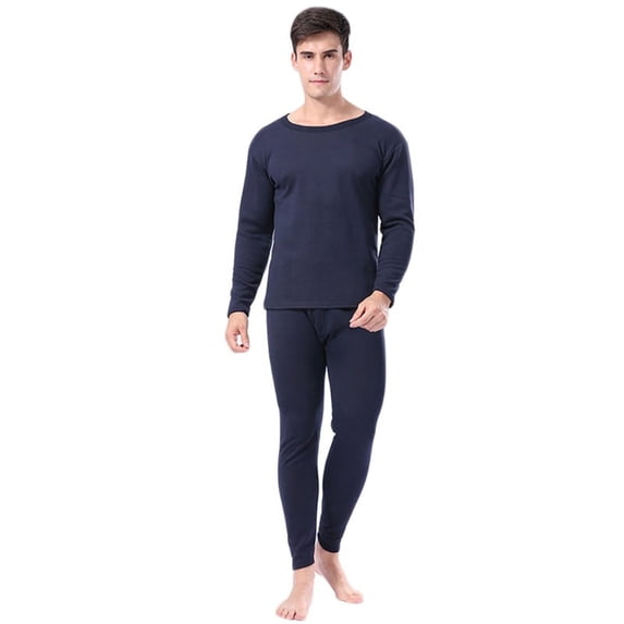 Women Men Winter Faux Fleece Lined Thermal Underwear Set Pullover Top Bottom Long Johns Thick Warm Base Layer Pajamas