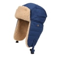 thumbnail image 1 of Women Men Winter Fleece Lined Hats with Ear Flaps Cotton Trapper Hat Aviator Windproof Ski Cap Buckle Closure,Fishing,Cycling,Mountain, 1 of 2