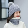 thumbnail image 1 of Women And Men Winter Knit Warm Hats Scarf PurposeHat Ear Windproof Hat Hat Gloves Set Women Scarf Hat Gloves Scarf Gloves Hat Set Scarf Hat Gloves Set Scarf Hat Gloves Organizer Scarf Gloves Hat Set, 1 of 6