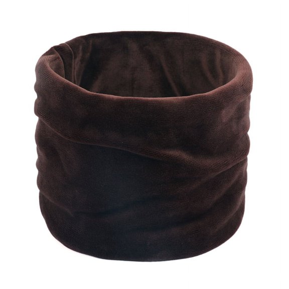 Women Men Winter Pleuche Velvet Neck Warmer Gaiter Double Layer Thick Thermal Windproof Solid Color Ski for Infinity Circle Loop Scarf Collar Face Mask