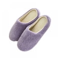 thumbnail image 1 of Women Men Winter Warm Fleece Anti-Slip Slippers Indoor House Shoes Lovers Home Floor Slippers Shoes, 1 of 7