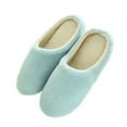 thumbnail image 1 of Women Men Winter Warm Fleece Anti-Slip Slippers Indoor Shoes, 1 of 4