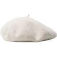 thumbnail image 1 of Women Men Wool French Beret Solid Color Warm Beanie Hat Artist Painter Fancy Dress Costumes, 1 of 5