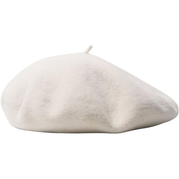 Women Men Wool French Beret Solid Color Warm Beanie Hat Artist Painter Fancy Dress Costumes