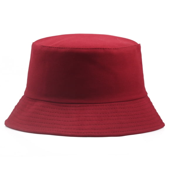 Women/Men's Bucket Hat, Packable Solid Color Sun Hat, Cotton Fisherman Cap