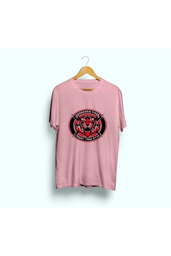 Women Men’s short sleeved T-shirt, Shenzhen Tiger Muay Thai Gym pattern printed cotton comfortable and breathable,Perfect for birthdays, holidays or any special occasion