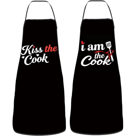 Women Mens Aprons for Cooking,Couple Gifts for Anniversary Valentine''s Day, Wedding Gifts for Couples,Funny Kitchen Matching Apron for Bridal Shower,Fathers Day, Birthday, His Hers Engagement Gift