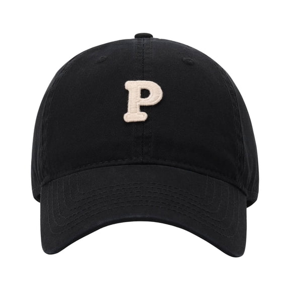 Women Mens Baseball Cap Letter P Embroidered Baseball Cap Adjustable Sun Hat For Casual Outdoor Black One Size
