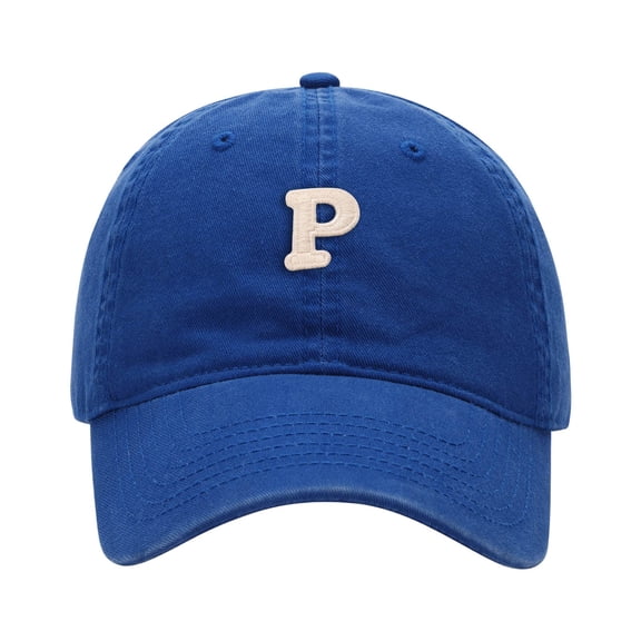 Women Mens Baseball Cap Letter P Embroidered Baseball Cap Adjustable Sun Hat For Casual Outdoor Blue One Size