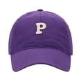 thumbnail image 1 of Women Mens Baseball Cap Letter P Embroidered Baseball Cap Adjustable Sun Hat For Casual Outdoor Purple One Size, 1 of 3