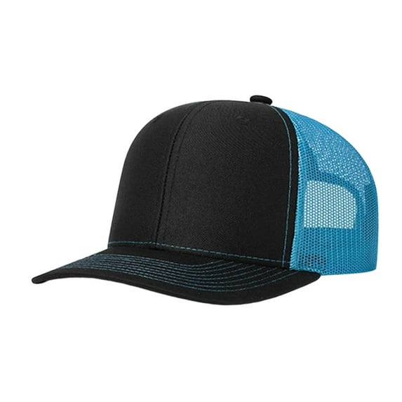 Women Mens Baseball Cap Mesh Panel Plain Baseball Cap Breathable Adjustable Sun Hat For Outdoor Sports Black1 One Size