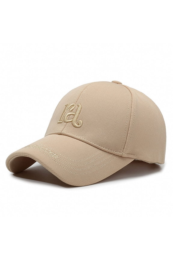 Women Mens Baseball Cap Wide Fit Baseball Cap For Large Head Face Flattering Korean Adjustable Sun Hat Khaki One Size