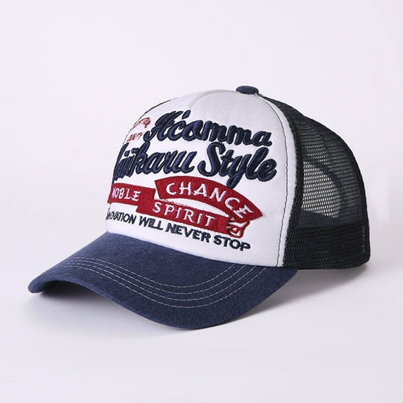 Women Mens Baseball Caps Breathable Sports Adjustable Unisex Hat Summer Running Workouts Athletic Activities Blue One Size