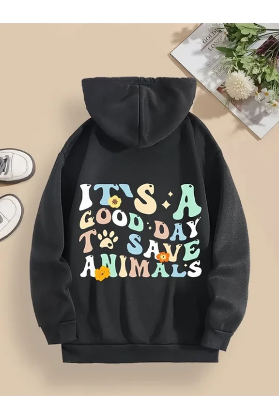 Women Mens Crystal Python Wrap Monogram Print 1 Side Hoodie S-5Xl