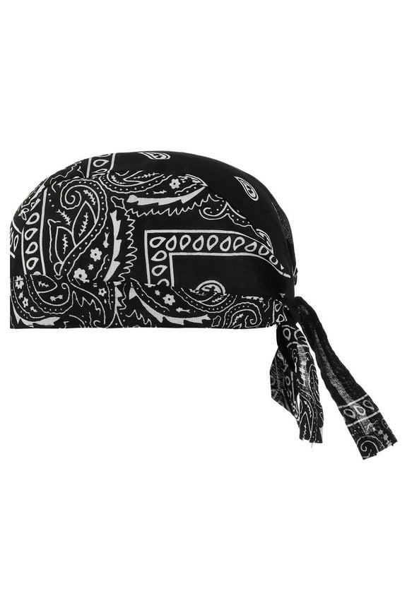 Women Mens Soft Cotton Chemo Cancer Beanie Headscarf Cover Sweat Wicking - black