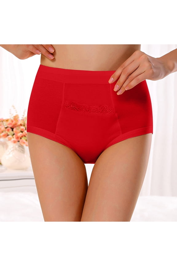 Women Menstrual Pocket Pocket High Waist Leakage Pants Padded Underwear Men