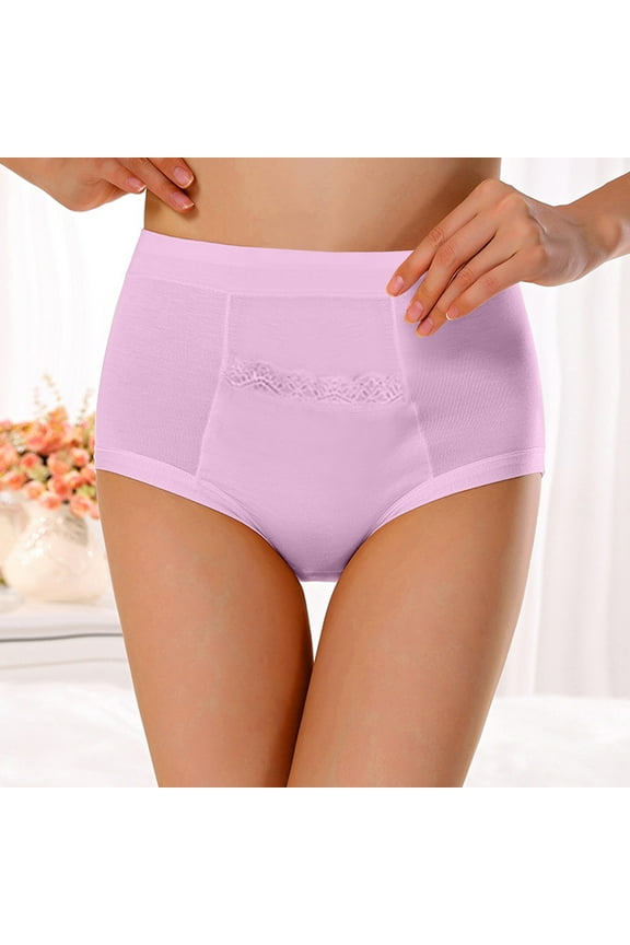 Women Menstrual Pocket Pocket High Waist Leakage Pants Padded Underwear Men