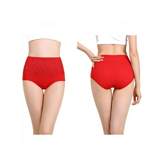 Women Menstrual Thicken Period Leak Proof Panties High Waist Cotton Waterproof Underwear