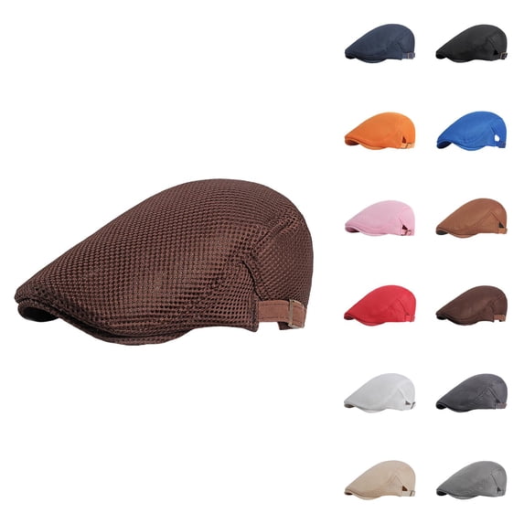 Women Mesh Beret Baseball Cap – Lightweight Breathable Summer Painter Hat, Vintage Casual Style, Sports Fashion Accessory for Daily Outfits