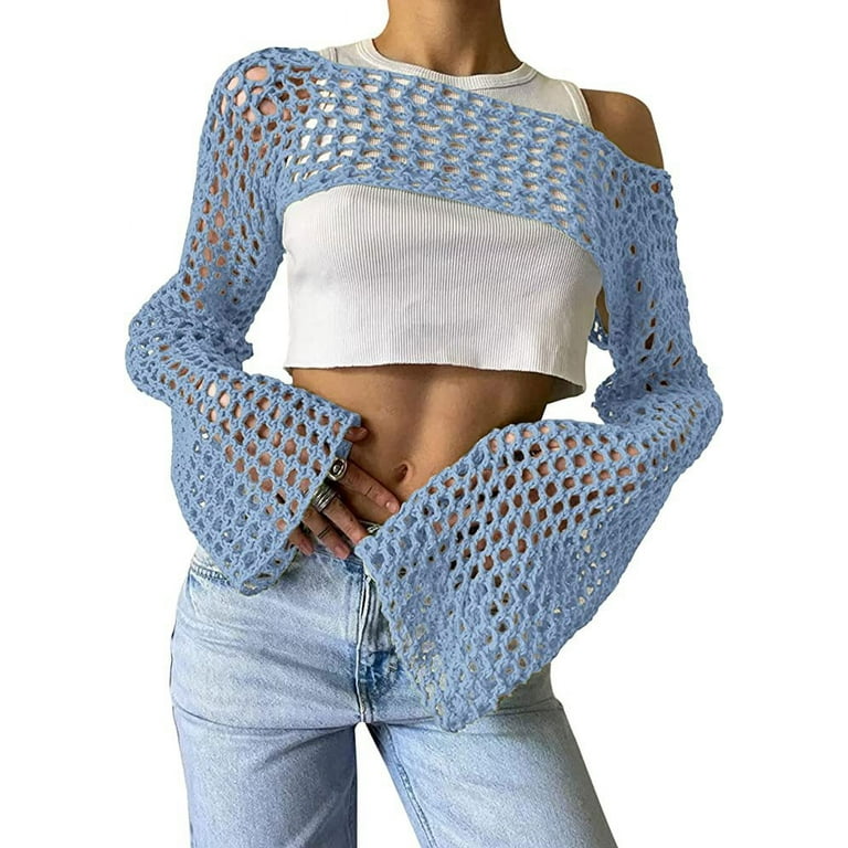 Women Long Sleeve Hollow Out Sweater Women Long Sleeve Hollow Out Sweater