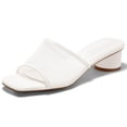 thumbnail image 1 of Women Mesh Slip-On Sandals — Square-Toe, Open-Toe, Block-Heel Slides, 1 of 3