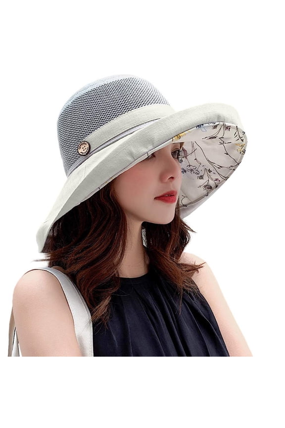 Women Mesh Sun Protection Hats Casual Summer Beach Packable Wide Chin Strap Cap Low Profile Understated Luxury Appearance Hat Ightweight Portable Breathable Headwear For Women