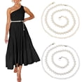 thumbnail image 1 of Women Metal Belts Vintage Chain Belt Metal Waist Chain Belt Women Adjustable Body Link Belts Ladies Fashion Chain for Jeans Dress Gold One Size, 1 of 7