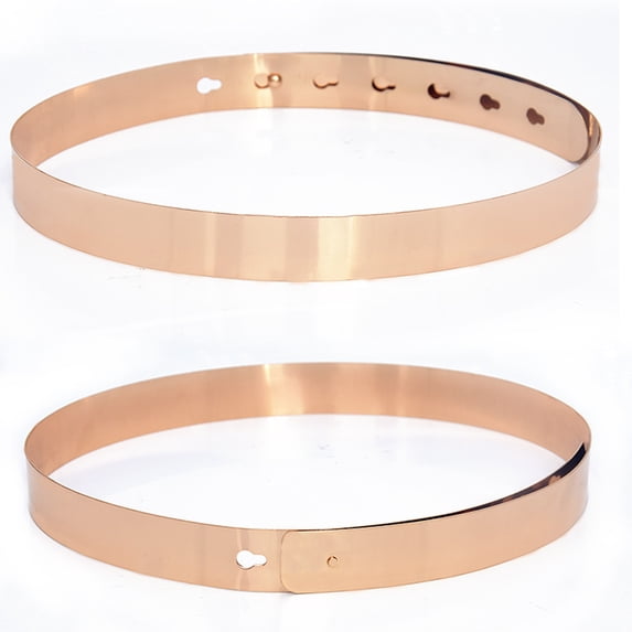 Women Metal Chain Belt Slim Fit Gold Silver Thin Fashion Dress Accessory