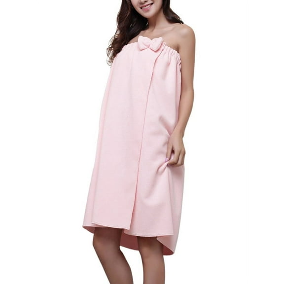 Women Microfiber Bath Towel Bowknot Shower Bath Robe Body Spa Bathrobe Towel Super Absorbent Bath Gown