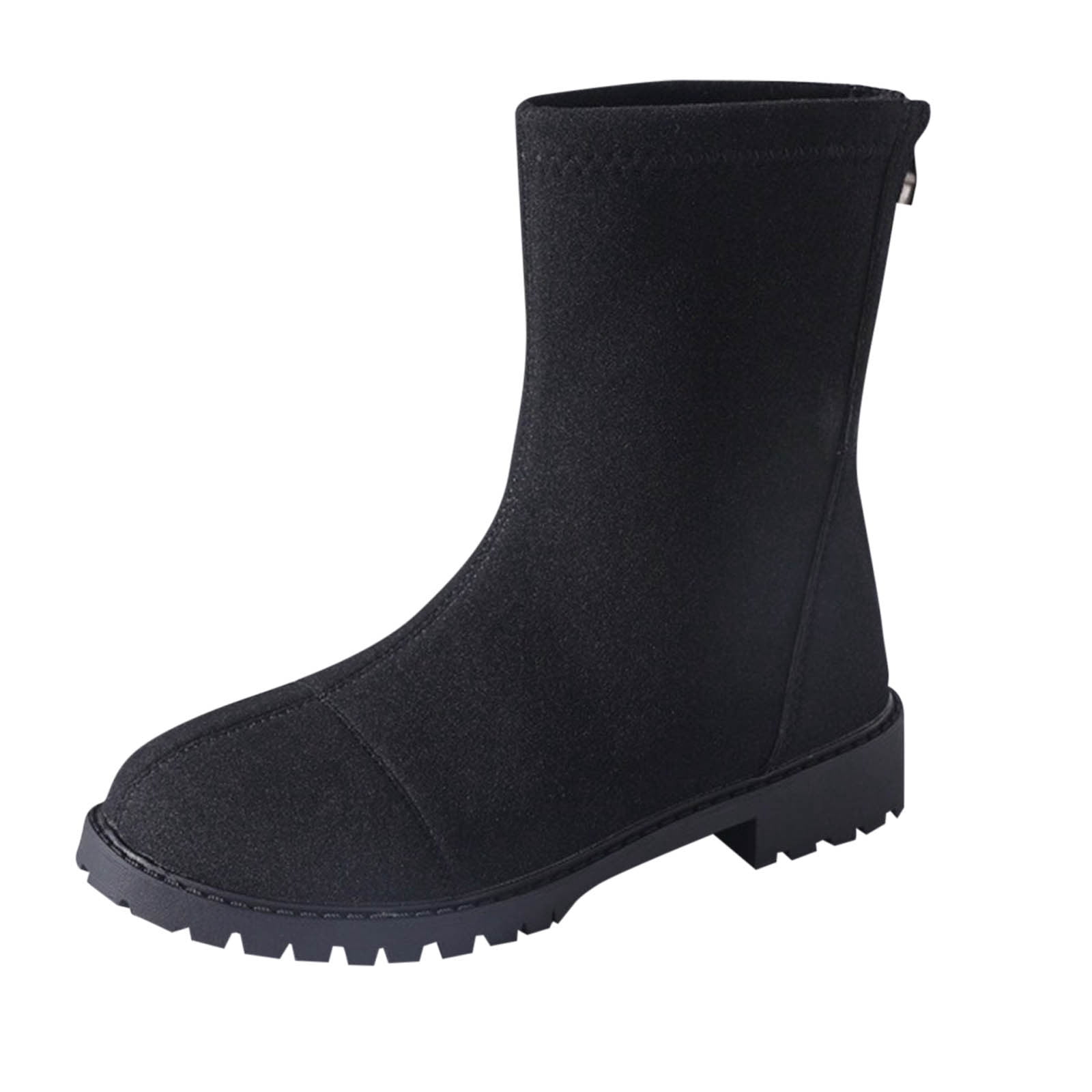 Women Mid Calf Rain Boots Waterproof Rubber Boots Garden Boots Waterproof Garden Shoes Anti-Slipping Fashion Rubber Out Work Rain Shoes