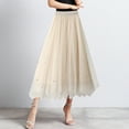 thumbnail image 1 of Women Mid Length Skirt Dance Party A Line High Waisted Skirt Holiday Party Pleated Half Skirts plus Size Mini Skirts Long Pleated Skirts for Women Winter Skirts for Women Sweat Skirt Mesh Skirt Flare, 1 of 6