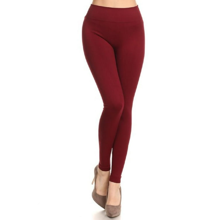 Thick red leggings top