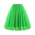 thumbnail image 1 of Women Midi Length Mesh Tulle Skirt Elastic Waist Layered Party Dance Tutu Skirt, 1 of 5