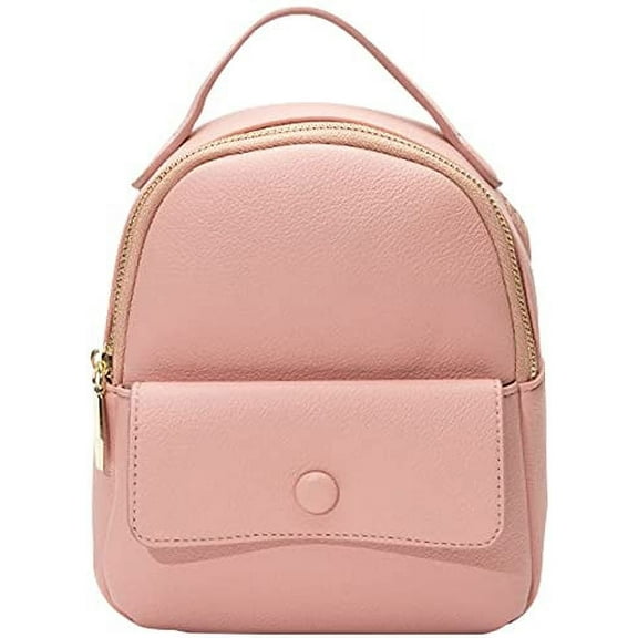 Women Mini Backpack Purse, Leather Crossbody Phone Bag Small Shoulder Bag（PINK）