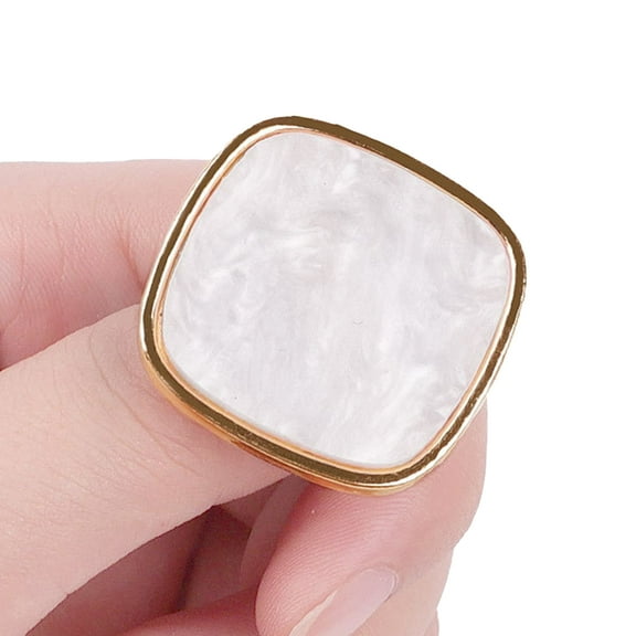 Women Mini Imitation Shell Finger Nail Art Ring Palette Manicure Makeup Tool
