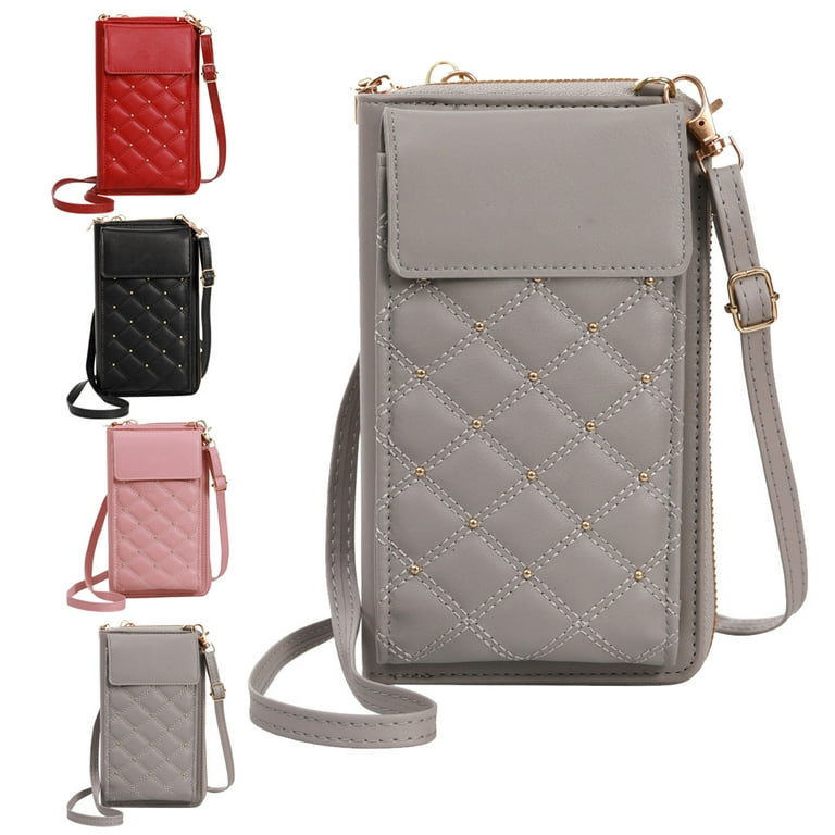 Cell Phone Bag Crossbody Phone Bag Mobile Phone Bag Grey 