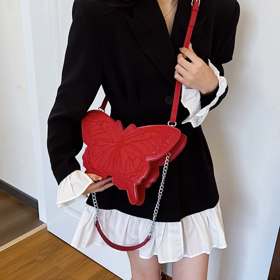 Women Mini Shape Chain Strap Body Bag, Evening Handbag Cute Purse, Polyester Novelty Design, for Casual Dating Shopping