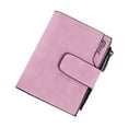 thumbnail image 1 of Women Mini Wallet Zipper Card Holder Coin Purse Small Leather Clutch Bag Handbag, 1 of 5