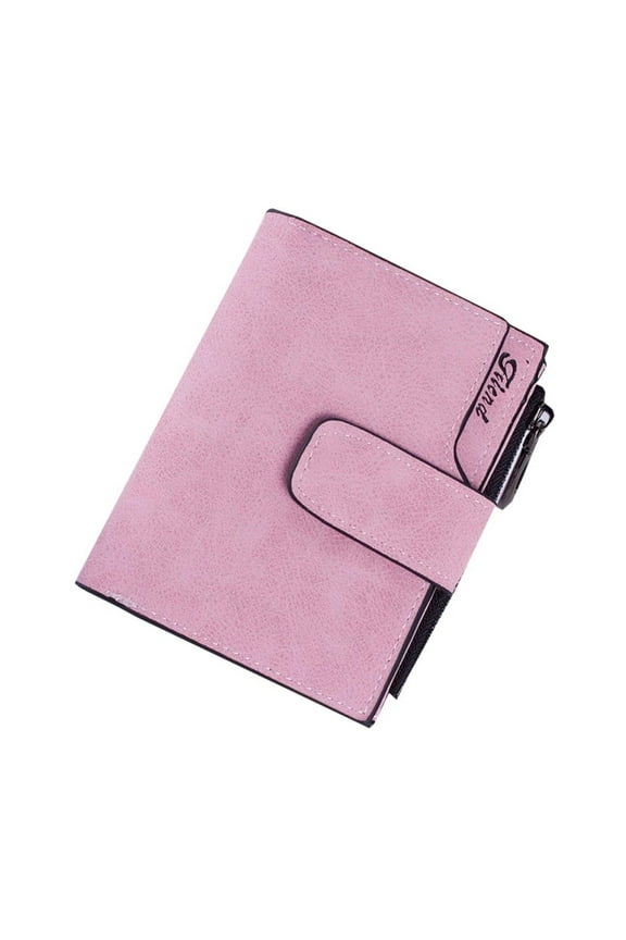 Women Mini Wallet Zipper Card Holder Coin Purse Small Leather Clutch Bag Handbag
