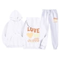 thumbnail image 1 of Women Minimalist Casual Sweatshirt & Printed Pants Set Dressy Romper Track Suit for Women Petite Pant Suits for Women Dressy Wedding Pantsuit for Women Dressy Women Suite 269 Jumpsuit Outfit Wedding, 1 of 4