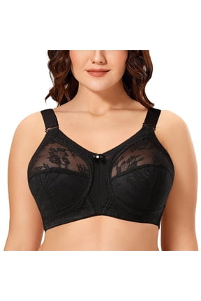 Women Minimizer Bra Comfort Wirefree Full Coverage Large Bust Non-Padded 36DD