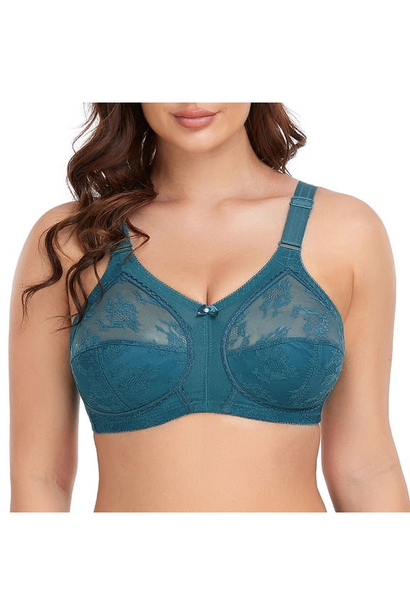 Women Minimizer Bra Comfort Wirefree Full Coverage Large Bust Non-Padded 36H