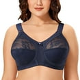 thumbnail image 1 of Women Minimizer Bra Comfort Wirefree Full Coverage Large Bust Non-Padded 44A, 1 of 8