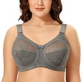 thumbnail image 1 of Women Minimizer Bra Comfort Wirefree Full Coverage Large Bust Non-Padded 46H, 1 of 7