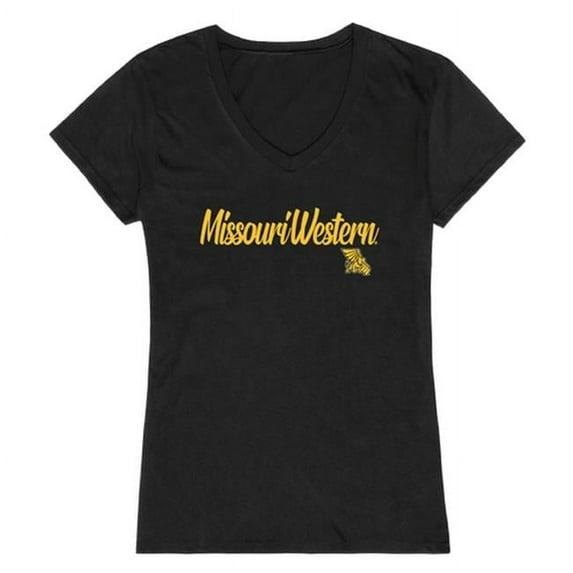 Women Missouri Western State University Griffons Script T-Shirt, Black - Extra Large