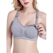 WEEFY Women Mommy Cotton Nursing Bra Pregnant Maternity Breastfeeding Bras Underwear Cup BCD