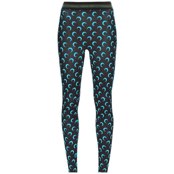 Women Moon Print Lounge Set Long Sleeve Top and Pants Seamless Casual Outfit