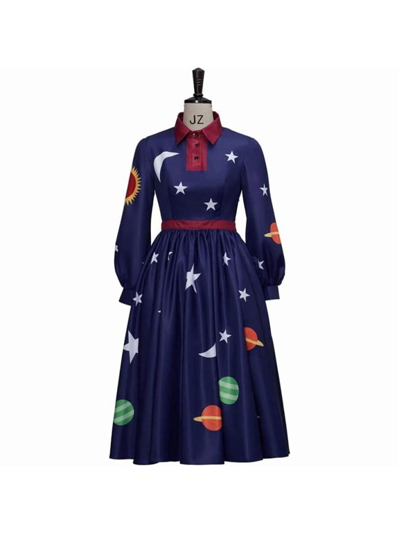 Women Ms. Frizzle Solar System Dress Plus Size Magic School Bus Themed Outfit