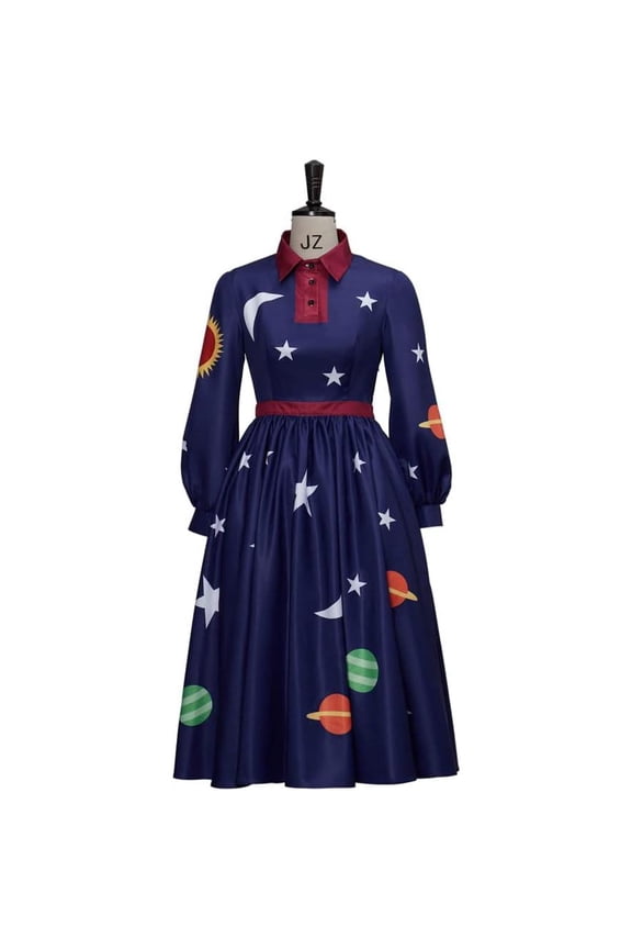 Women Ms. Frizzle Solar System Dress Plus Size Magic School Bus Themed Outfit
